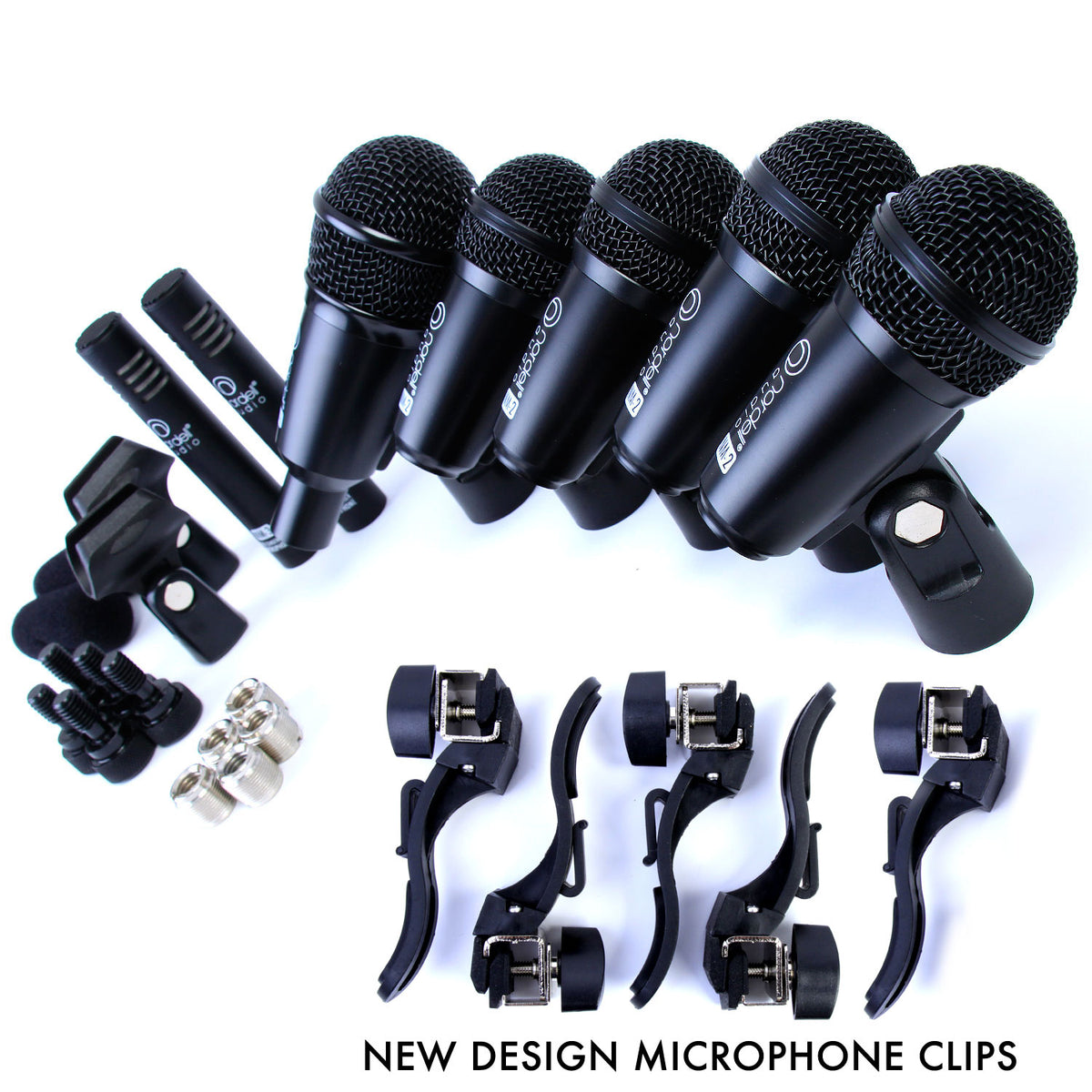 Nordell 7 Piece Drum Microphone Set Dangleberry Music